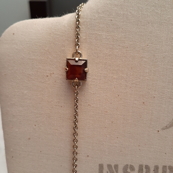 Ann Taylor Tortoise Shell Crystal gold necklace - Picture 3 of 5